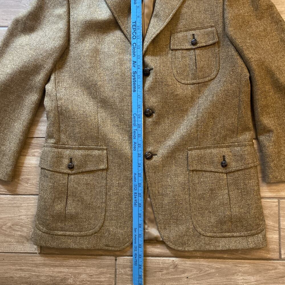 Vintage S. Cohen Montreal Prestige Lester Blazer 42R 100% Wool Check Canada - Picture 2 of 10